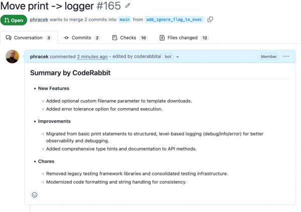 The summary generated by CodeRabbit AI.