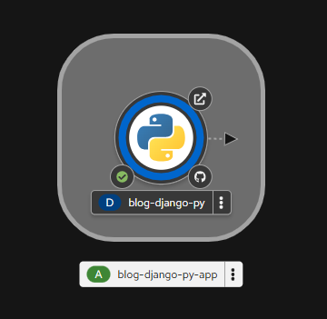 The application is built and running.