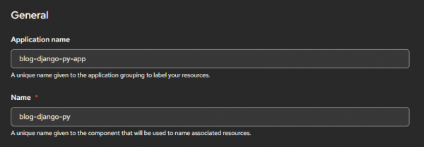 Source-to-Image provides default naming.