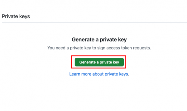 Generate private key