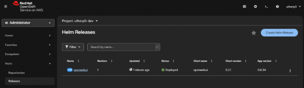 A correctly installed Helm release.