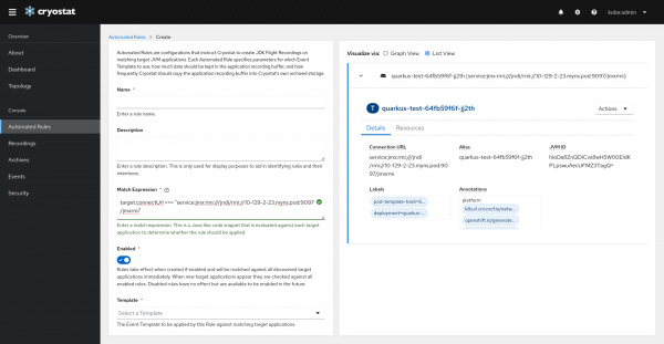 Using Match Expression Visualizer (List View) with Automated Rules form