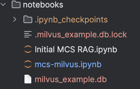 Vector embeddings stored in local file.