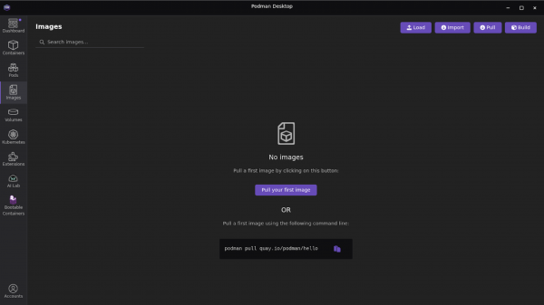 Go to the Images  section in the left navigation.