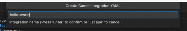 The integration name.