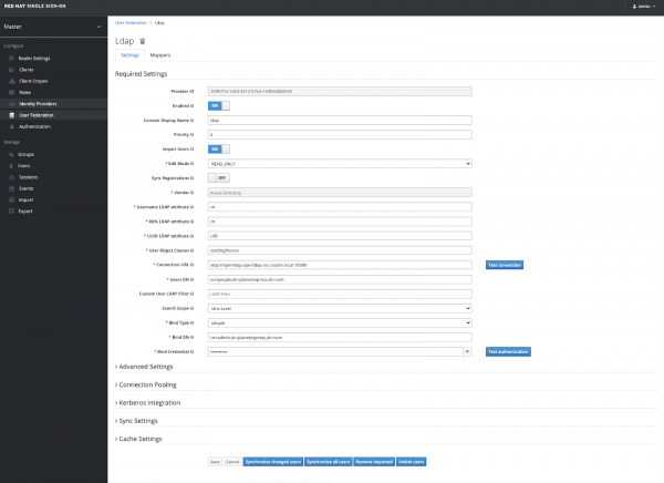 Keycloak LDAP Data