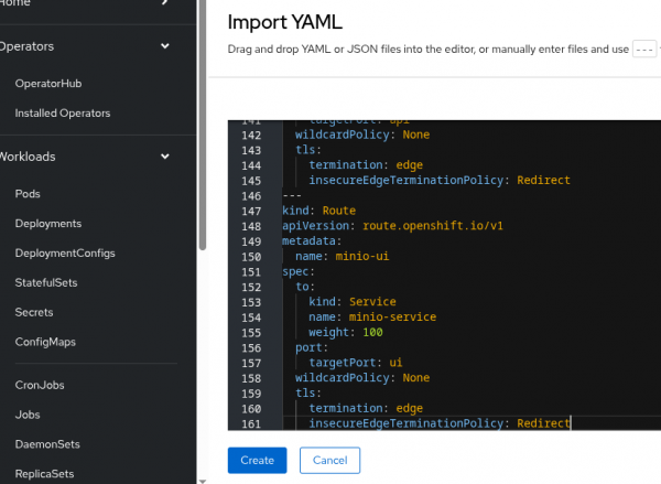 Import YAML.