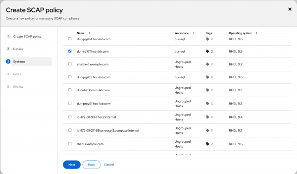 Associate your policy with an existing system.