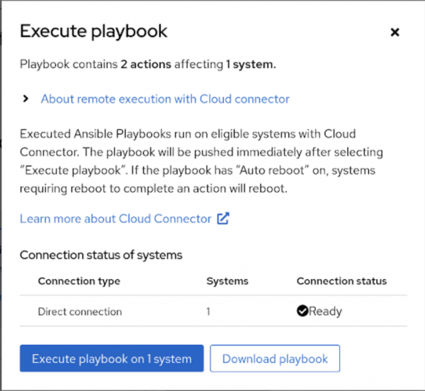 Review systems and launch the playbook.