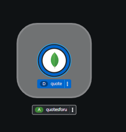 If there's a dark-blue ring around the icon, the quote database is up and running.