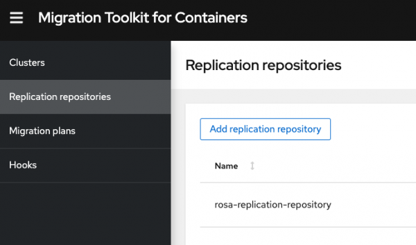 Once all configurations are validated, your new replication repository will be added.