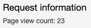 Refresh the application browser several times for the target cluster instance. This will increase the Page view count.