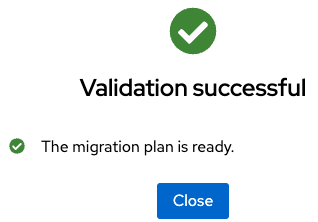 If everything is OK, you will get a Validation successful message.