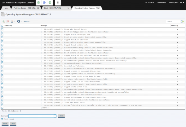 A list of the Operating System Messages.