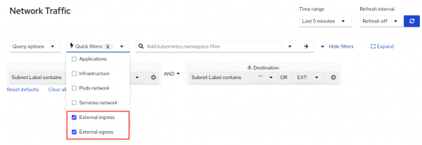 This shows the two new Quick filters.