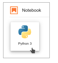 Select the Python 3 icon in the launcher.