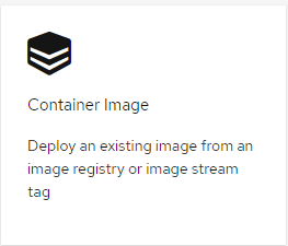 Link to allow user to build from container image