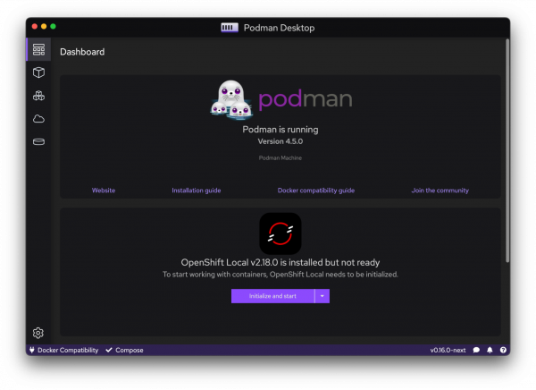 podman-desktop-openshift-local-integration