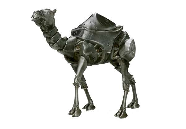 Depiction of a robotic camel. 