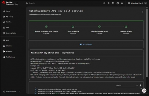 Swagger HTTP 200 JSON list of country names and dial codes after APIKEY authorization.