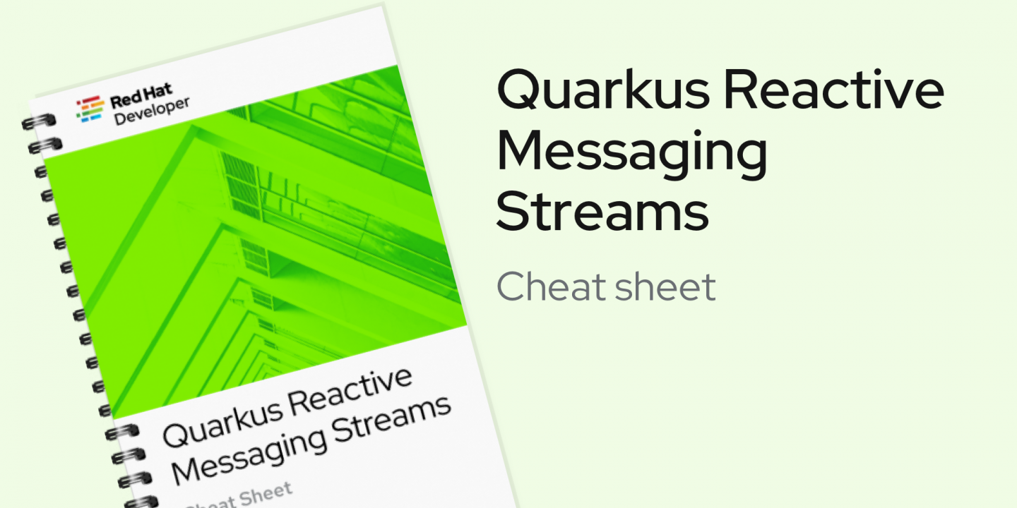 Quarkus reactive messaging cheatsheet
