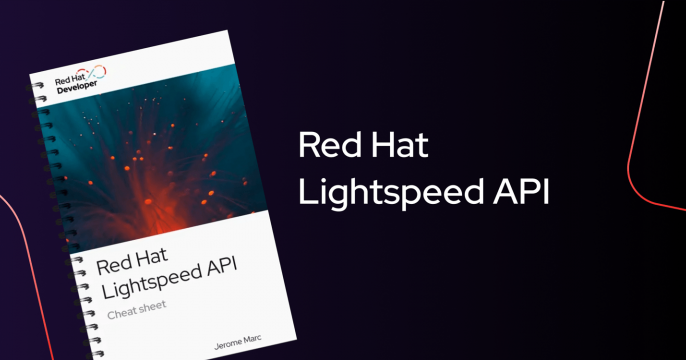 Rede Hat Lightspeed API cheat sheet tile card
