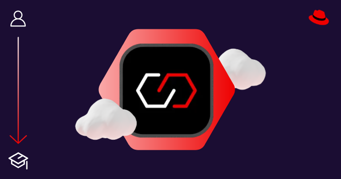 A Red Hat Connectivity icon inside a red hexagon on a black background