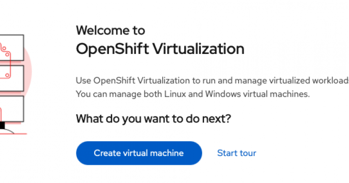 VM config welcome menu