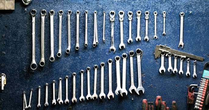 Keys workshop mechanic tools