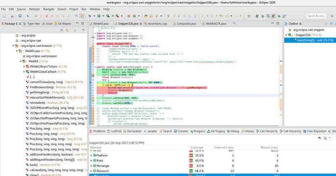 Java code coverage in Eclipse