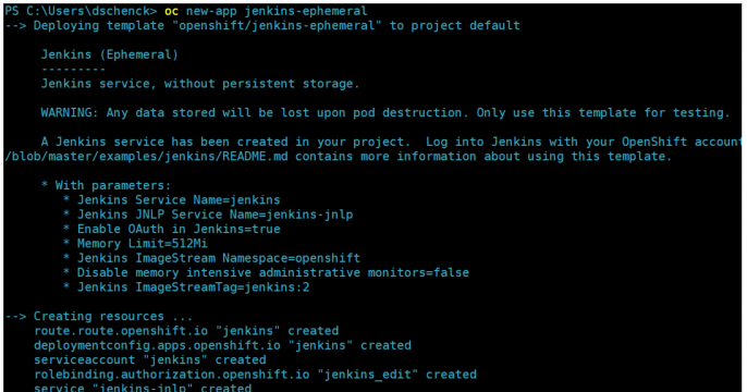 Jenkins CI/CD in OpenShift
