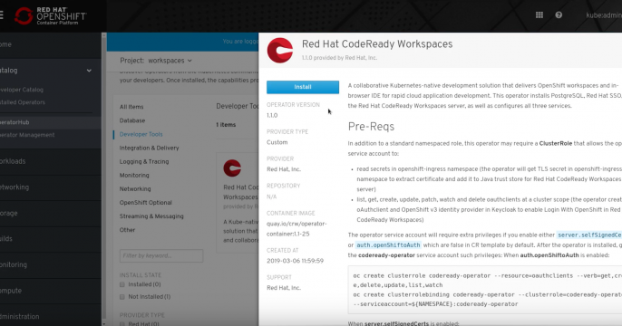 Red Hat CodeReady Workspaces