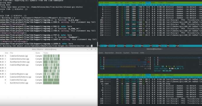 Reduce compile time with distcc
