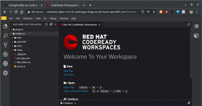 Workspace animated demo