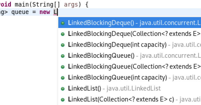 Image showing code completion suggestions based on return type