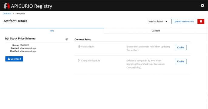 registry web console