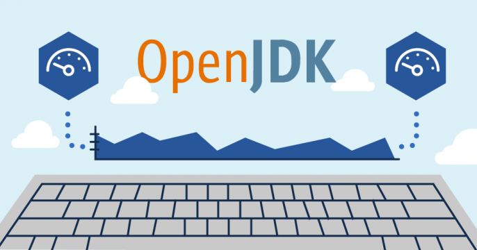 OpenJDK logo above a keyboard illustration