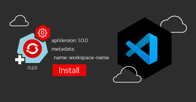 Featured image devfile, Kubernetes, OpenShift, VS Code