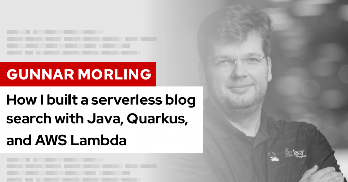 Featured image: How I built a serverless blog search with Java, Quarkus, and AWS Lambda