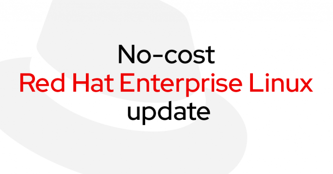 Featured image: no-cost RHEL update
