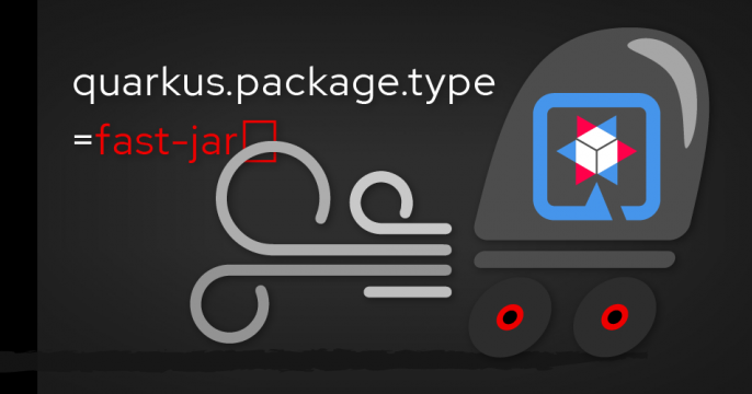Feature image for "Build even faster Quarkus applications with fast-jar."