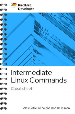 Intermediate LInux commands cheat sheet cover 2022