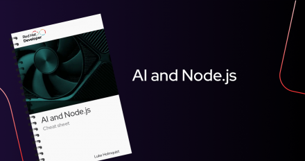 AI and Node.js cheat sheet tile card