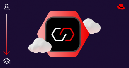 A Red Hat Connectivity icon inside a red hexagon on a black background