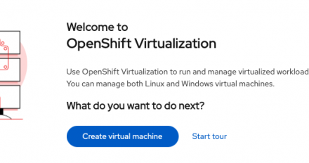 VM config welcome menu