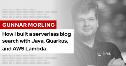 Featured image: How I built a serverless blog search with Java, Quarkus, and AWS Lambda
