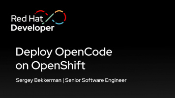 Deploy OpenCode on OpenShift