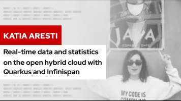 Real-time data and statistics on the open hybrid cloud with Quarkus and Infinispan | DevNation Tech Talk