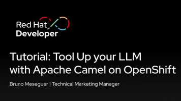 Tutorial: Tool Up your LLM with Apache Camel on OpenShift