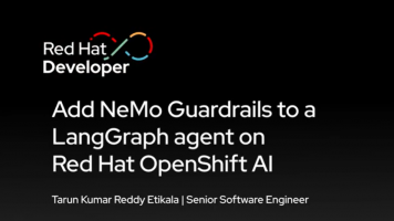 Add NeMo Guardrails to a LangGraph agent on Red Hat OpenShift AI